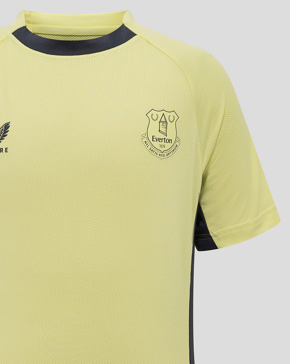 Everton 24/25 Junior Pro Players Training Tee - Elfin Yellow/Ebony