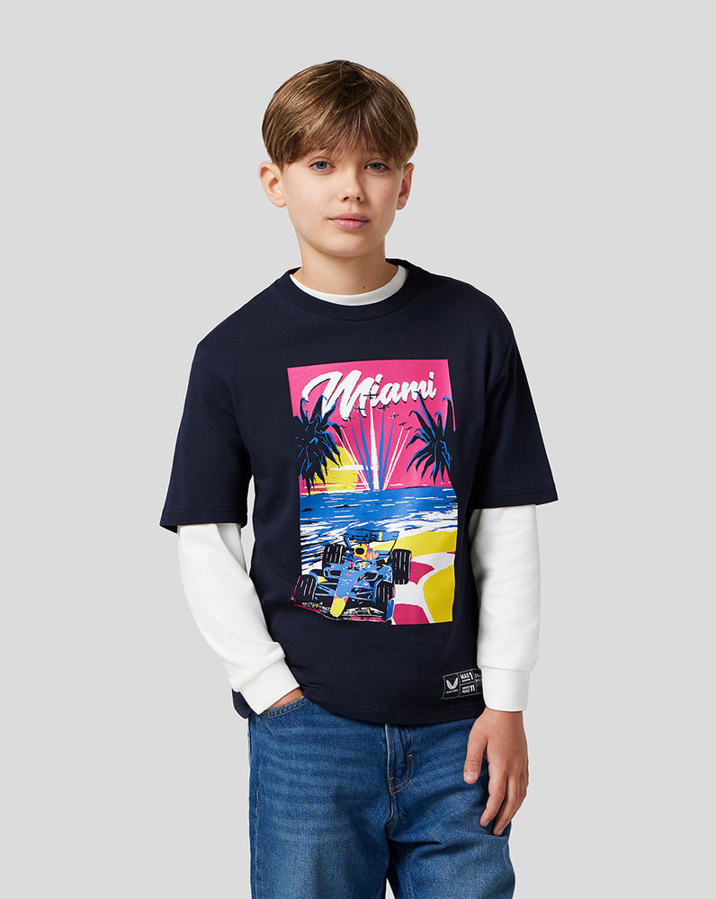 Oracle Red Bull Racing Juniors Miami Short Sleeve T-Shirt
