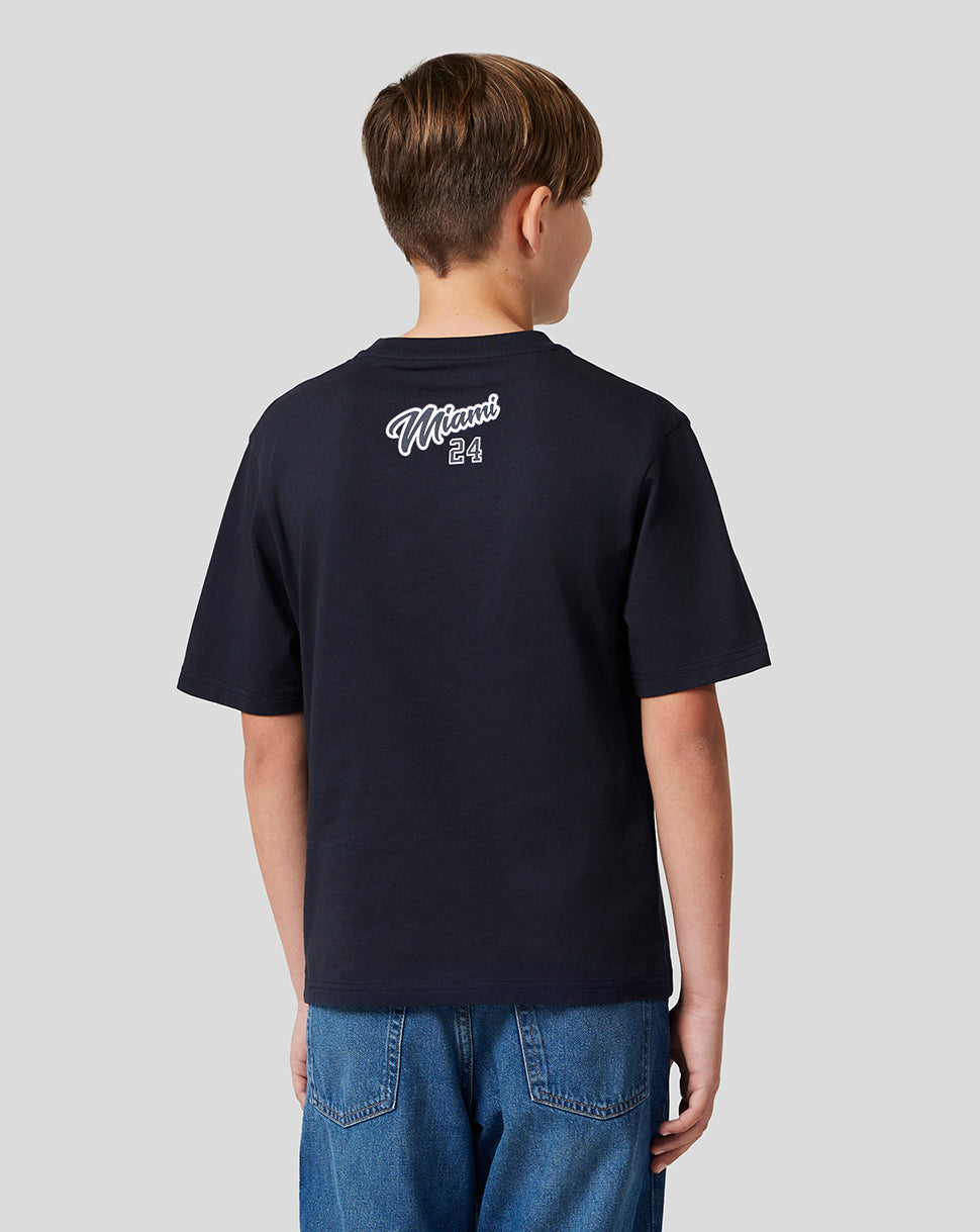 Oracle Red Bull Racing Juniors Miami Short Sleeve T-Shirt - Night Sky