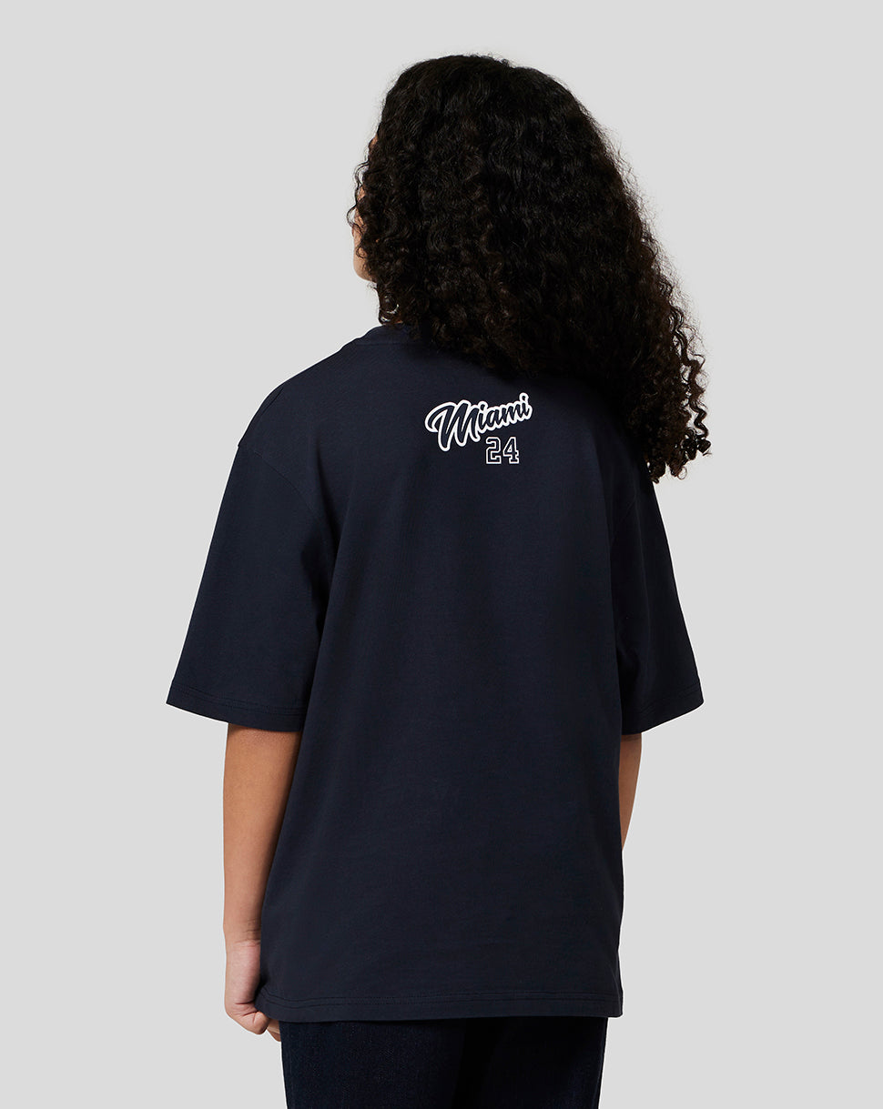 Oracle Red Bull Racing Juniors Miami Short Sleeve T-Shirt - Night Sky