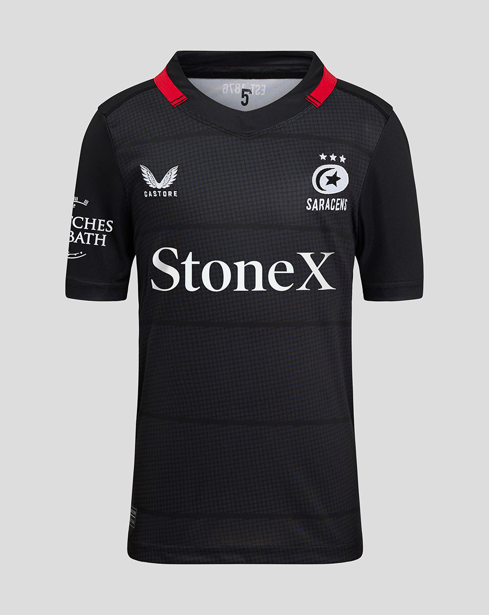 Saracens Junior 24/25 Home Shirt - Black