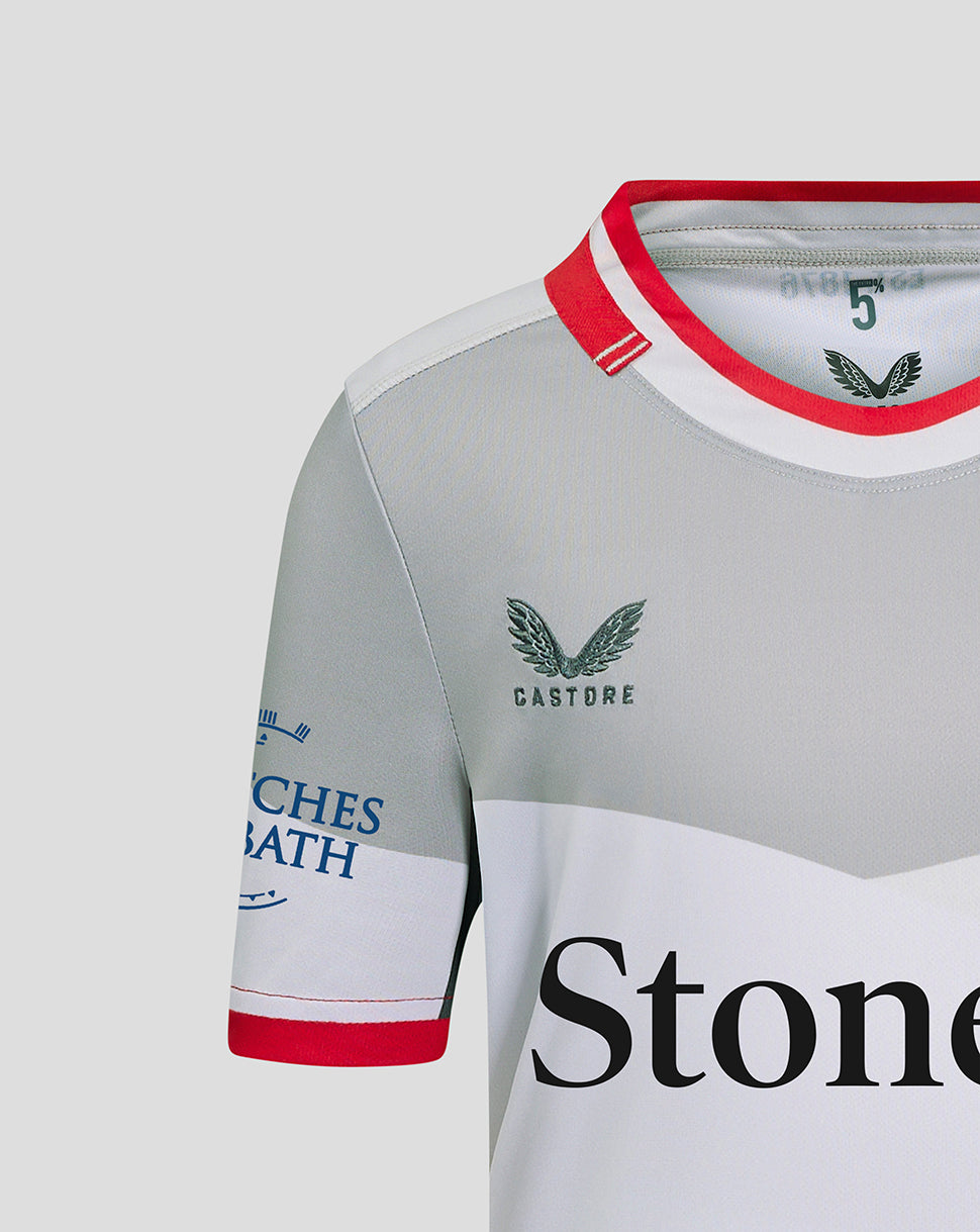 Saracens Junior Away Shirt 24/25 - Grey/Red