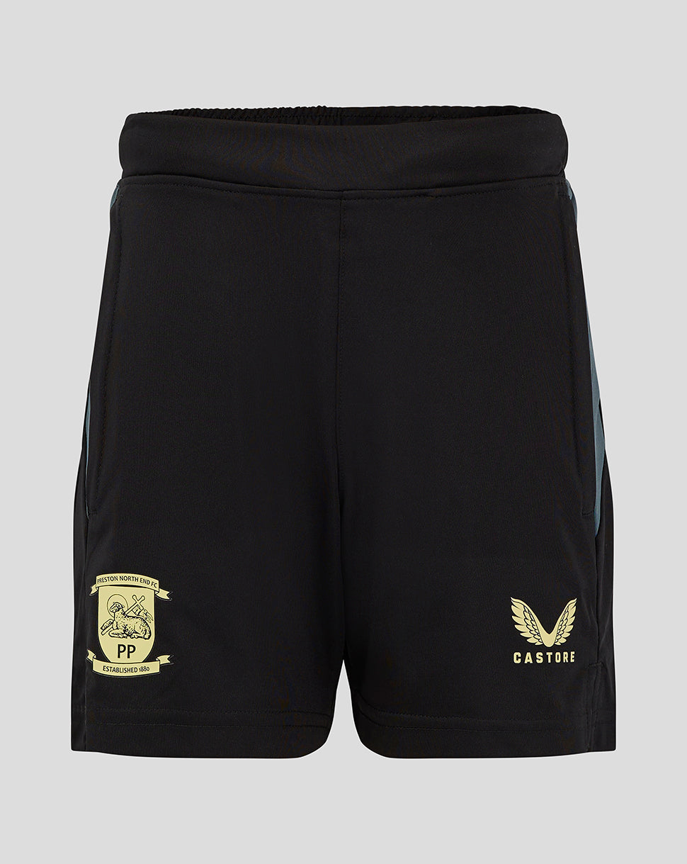 Preston Junior 24/25 Training Shorts With Pockets - Black - Caviar/Dark Slate