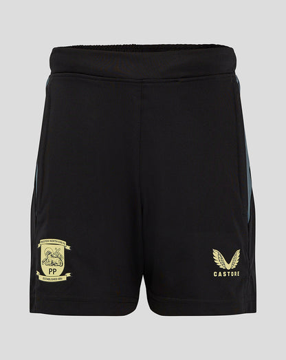 PRESTON JUNIOR 24/25 TRAINING SHORTS WITH POCKETS - BLACK