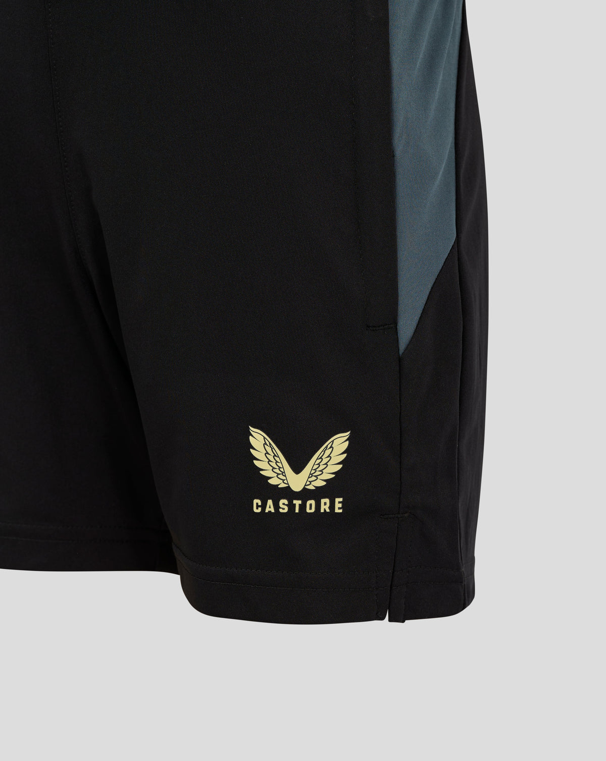 Preston Men's 24/25 Training Shorts With Pockets - Black - Caviar/Dark Slate