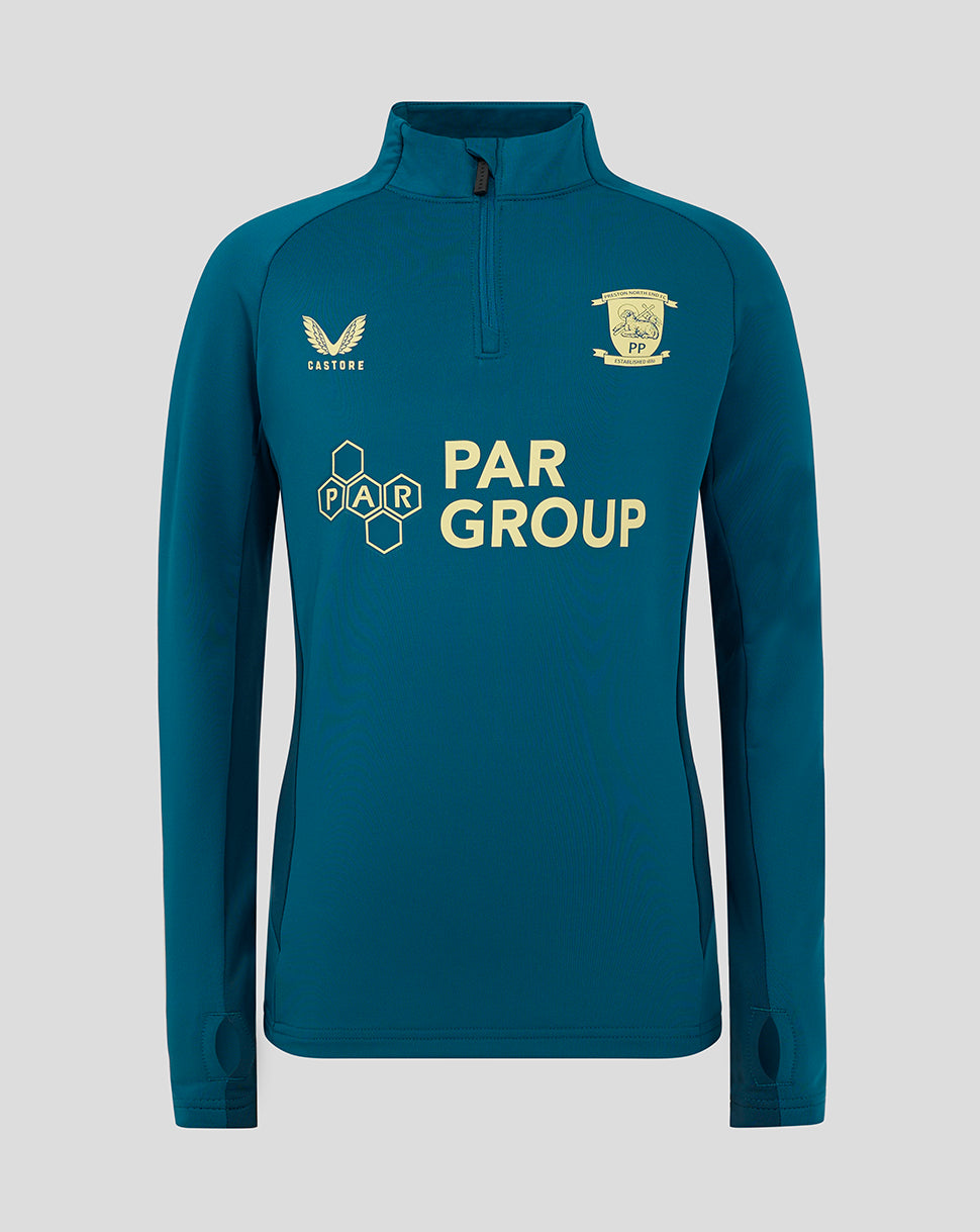 Preston Junior 24/25 Training 1/4 Zip - Blue - Ink Blue/Majolica Blue