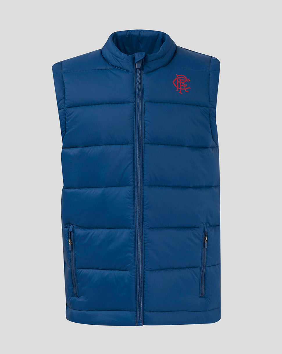 Rangers Junior Core Fan Gilet - Navy - Navy/Blue