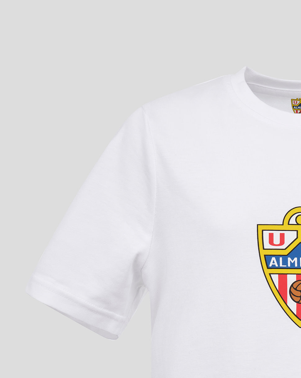 Almeria Junior Core Crest Shirt - White - Brilliant White