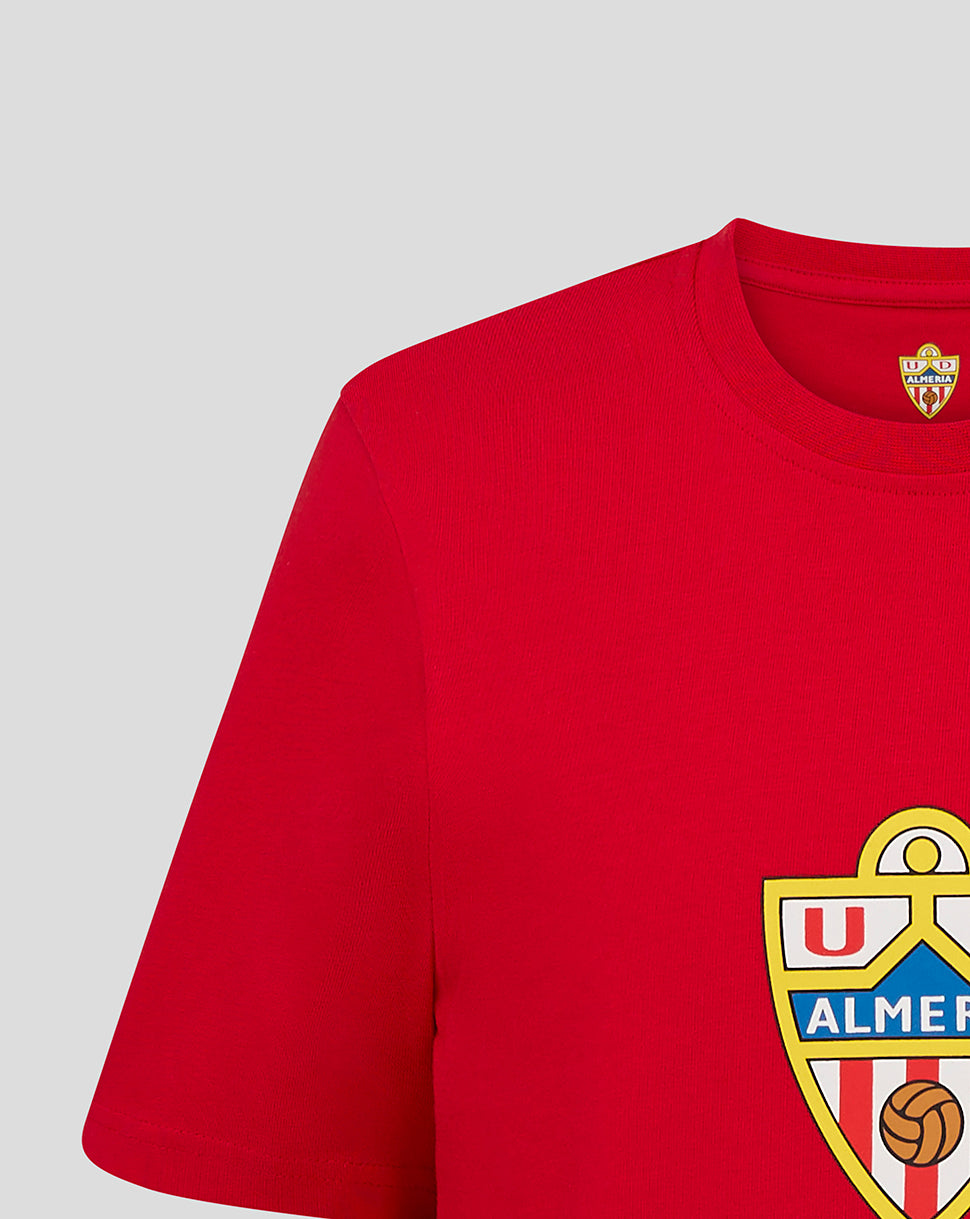Almeria Junior Shirt Crest - Red - Red