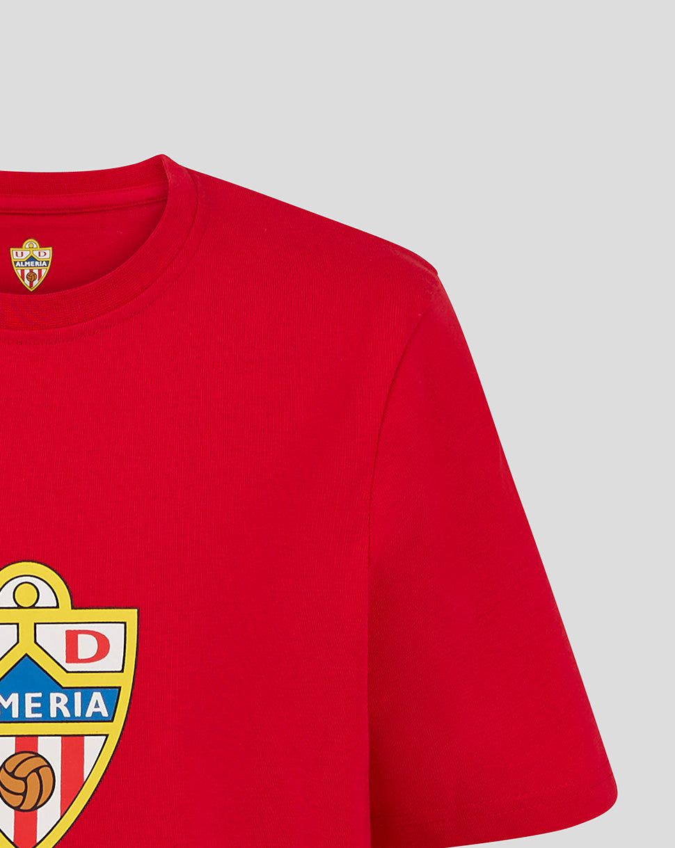 Almeria Junior Shirt Crest - Red - Red