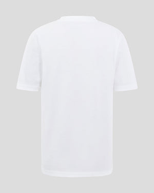Back view of a white junior FC Twente Core Logo T-Shirt showing a plain back with short sleeves