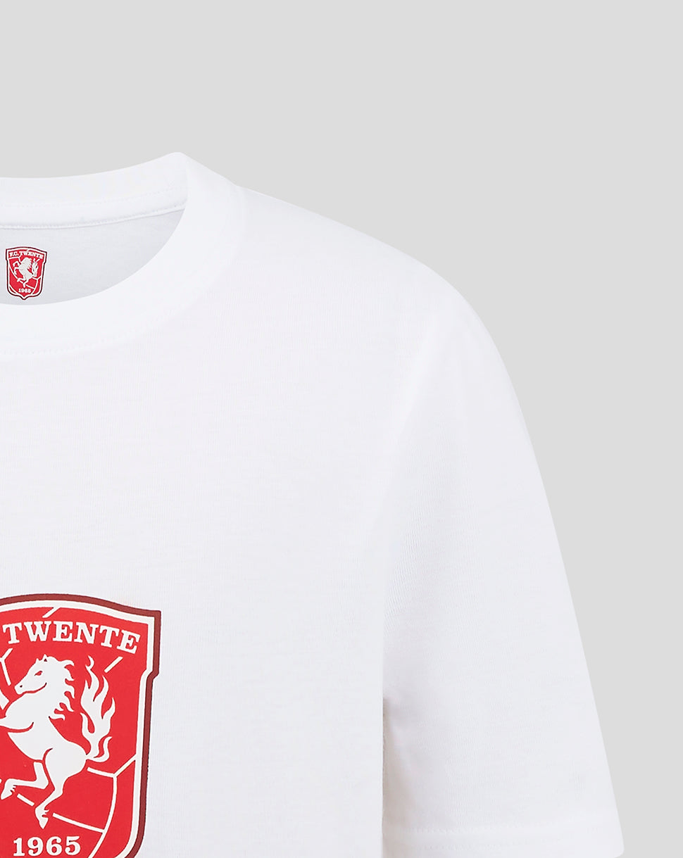 FC Twente Junior Core Logo T-Shirt - White - Wit