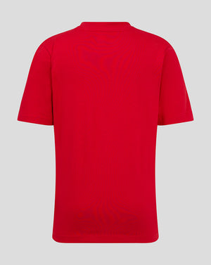 Back view of red junior FC Twente Core Logo T-shirt.
