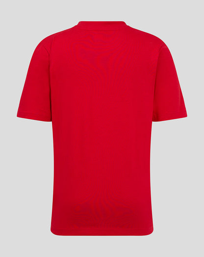 Back view of red junior FC Twente Core Logo T-shirt.