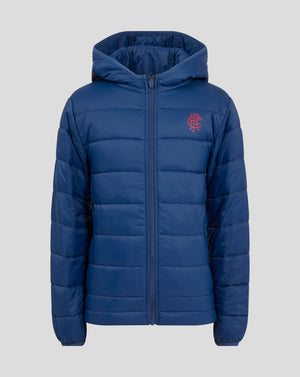 Rangers Junior 24/25 Core Fan Puffer Jacket - Navy