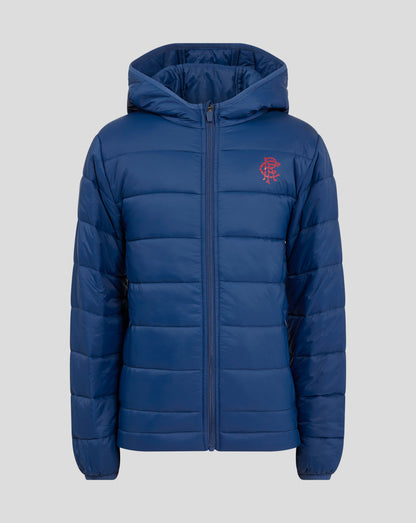Rangers Junior 24/25 Core Fan Puffer Jacket - Navy