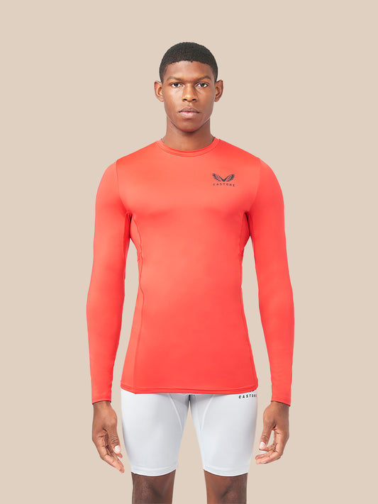 Red Long Sleeve Baselayer Top