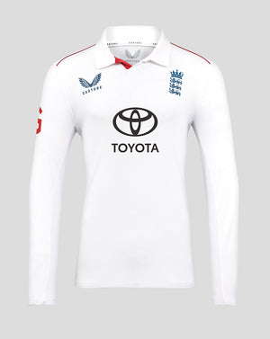 England Cricket Test Men's Pro Long Sleeve Shirt 25/26