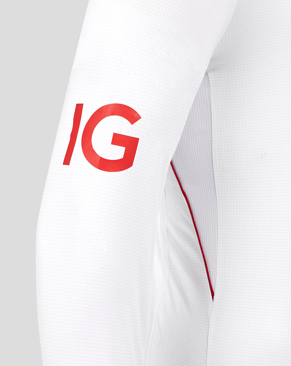 England Cricket Test Men's Pro Long Sleeve Shirt 25/26 - Brilliant White