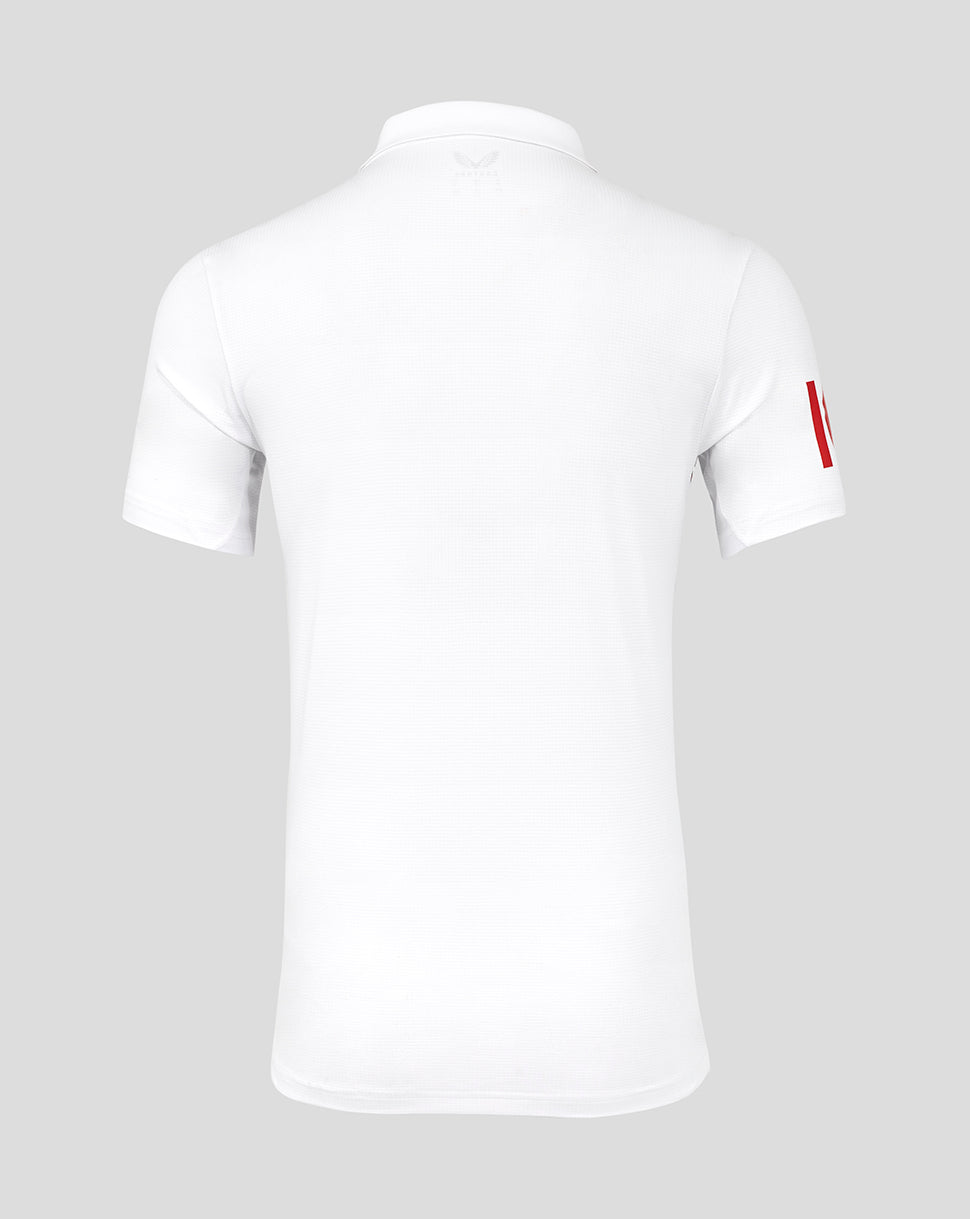 England Cricket Test Men's Pro Short Sleeve Shirt 25/26 - Brilliant White