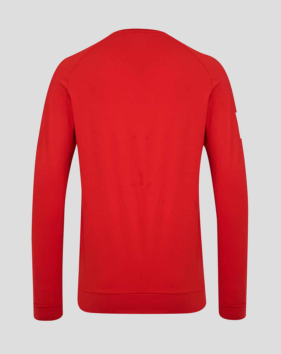 England Cricket T20 Men's Sweater 25/26 - Pompeian Red/Poppy Red