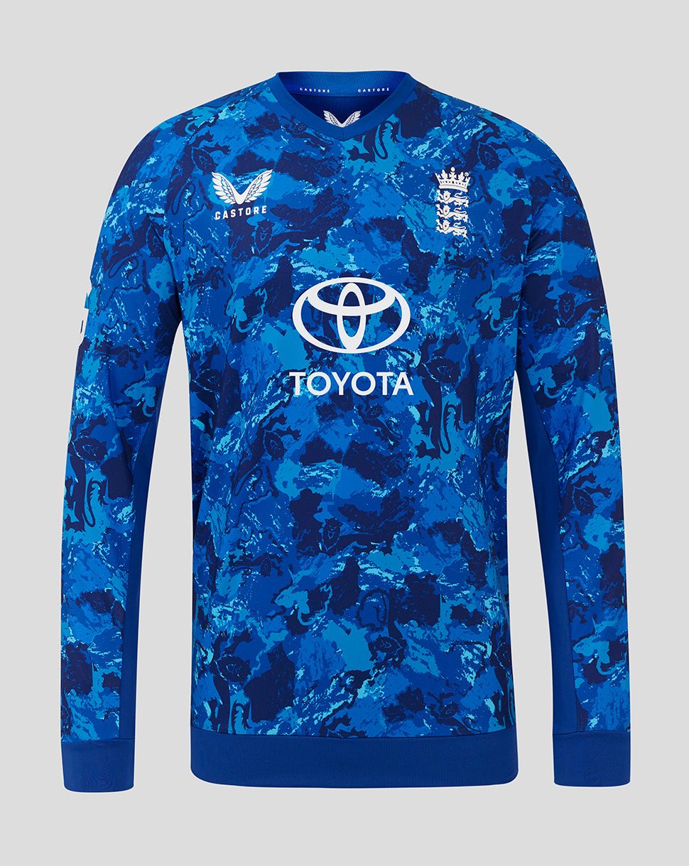 England Cricket Odi Men's Sweater 25/26 - True Blue/Swim Cap