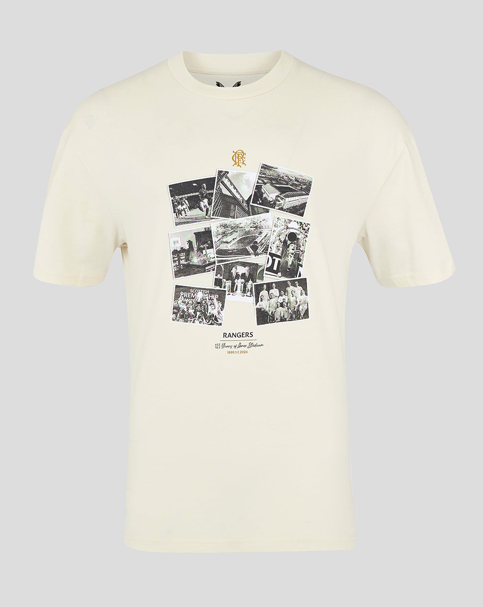 Rangers FC Men's Ibrox 125 Heritage T-Shirt Beige - 24/25 - Beige