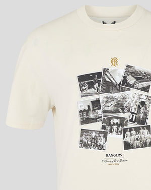 Rangers FC Men's Ibrox 125 Heritage T-Shirt Beige - 24/25