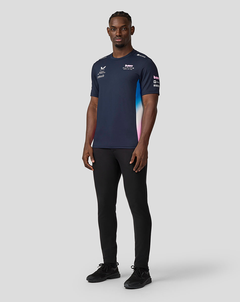 BWT Alpine Formula One Team Men’s Official Set Up T-Shirt - Navy - Navy