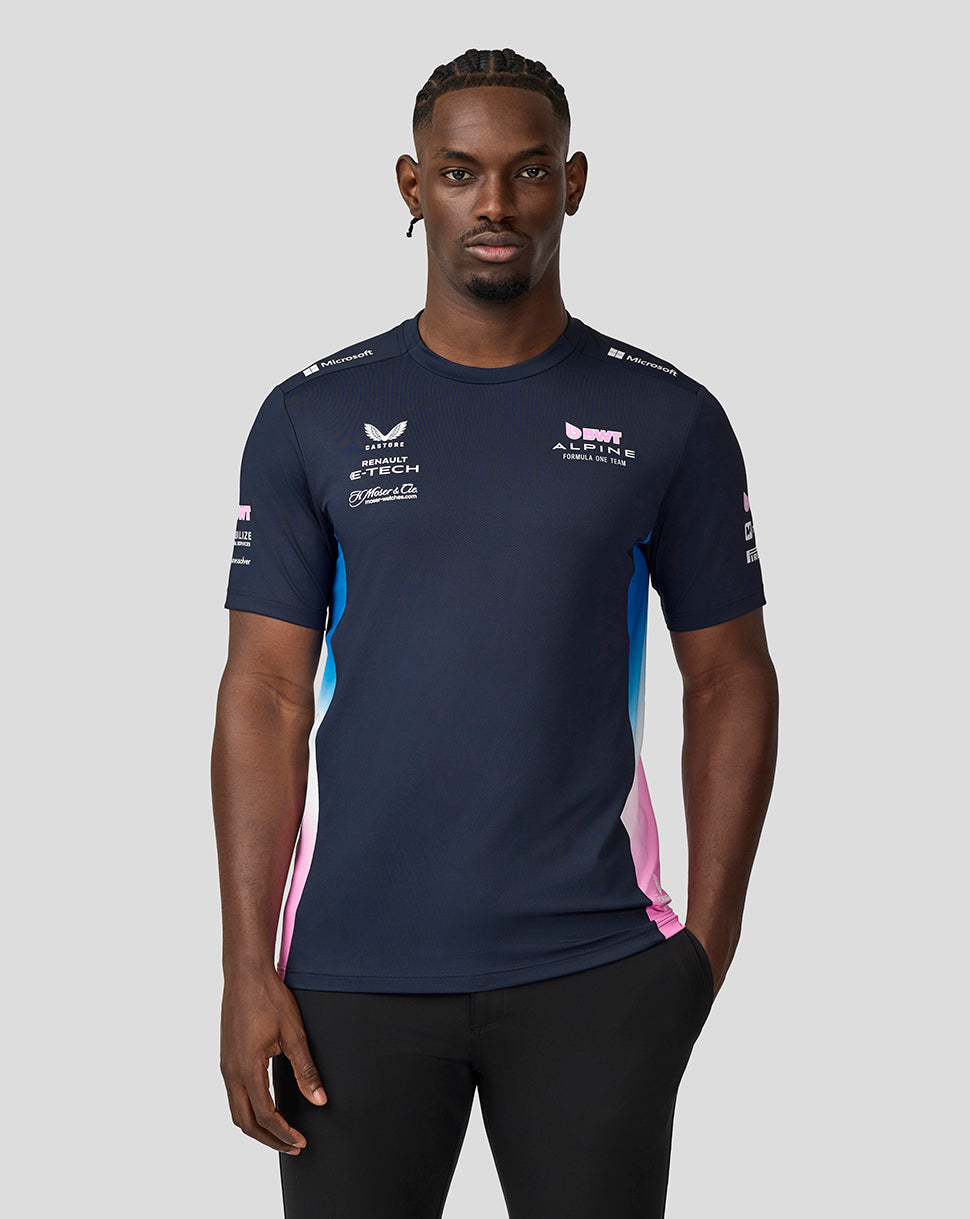 BWT Alpine Formula One Team Men’s Official Set Up T-Shirt - Navy - Navy