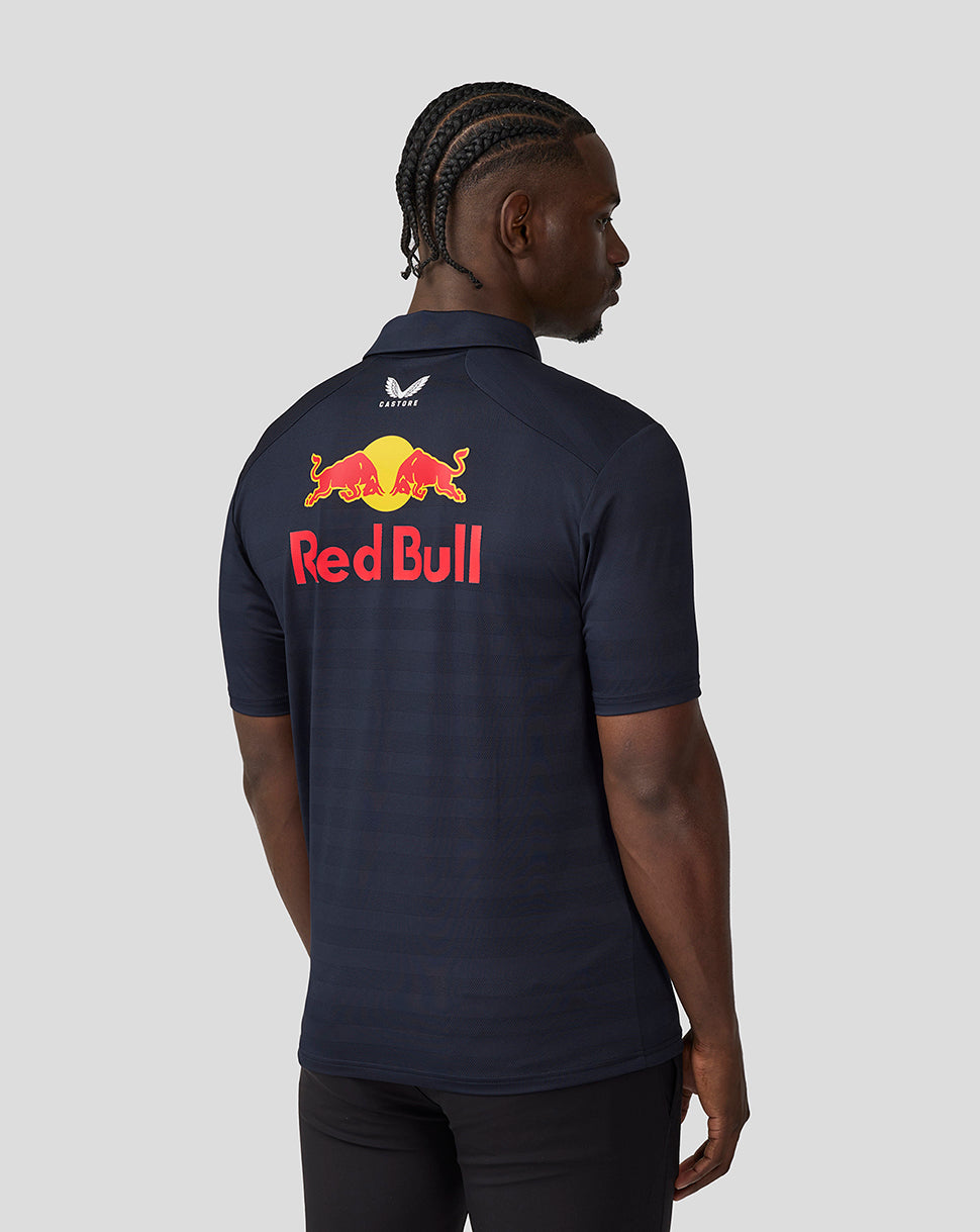 Oracle Red Bull Racing Mens Teamline Short Sleeve Polo Shirt Max Verstappen - Night Sky - Night Sky