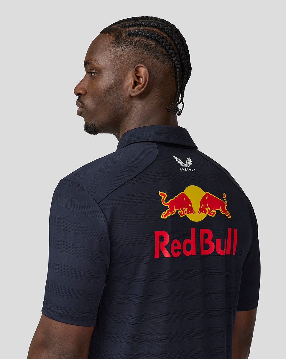 Oracle Red Bull Racing Mens Teamline Short Sleeve Polo Shirt Max Verstappen - Night Sky - Night Sky