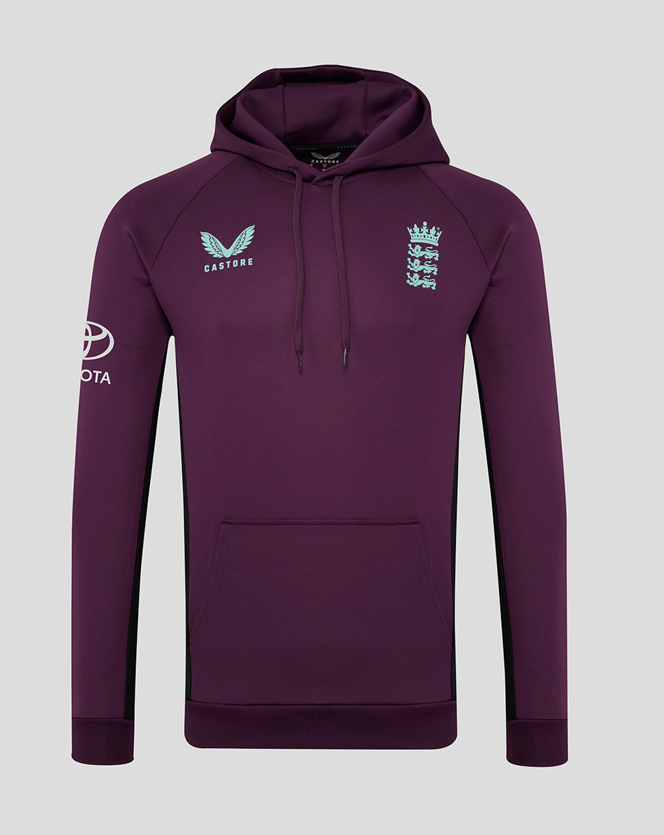 England Cricket Training Men's Oth Hoody 25/26 - Blackberry Wine/Caviar