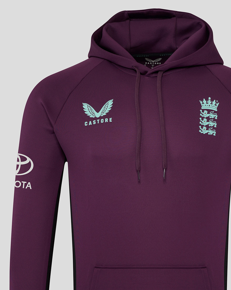 England Cricket Training Men's Oth Hoody 25/26 - Blackberry Wine/Caviar