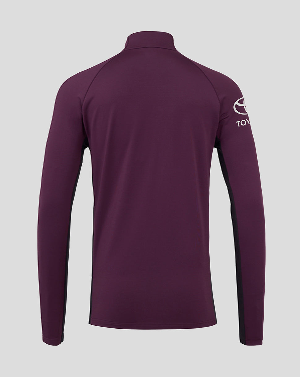 England Cricket Training Men's 1/4 Zip Top 25/26 - Blackberry Wine/Caviar