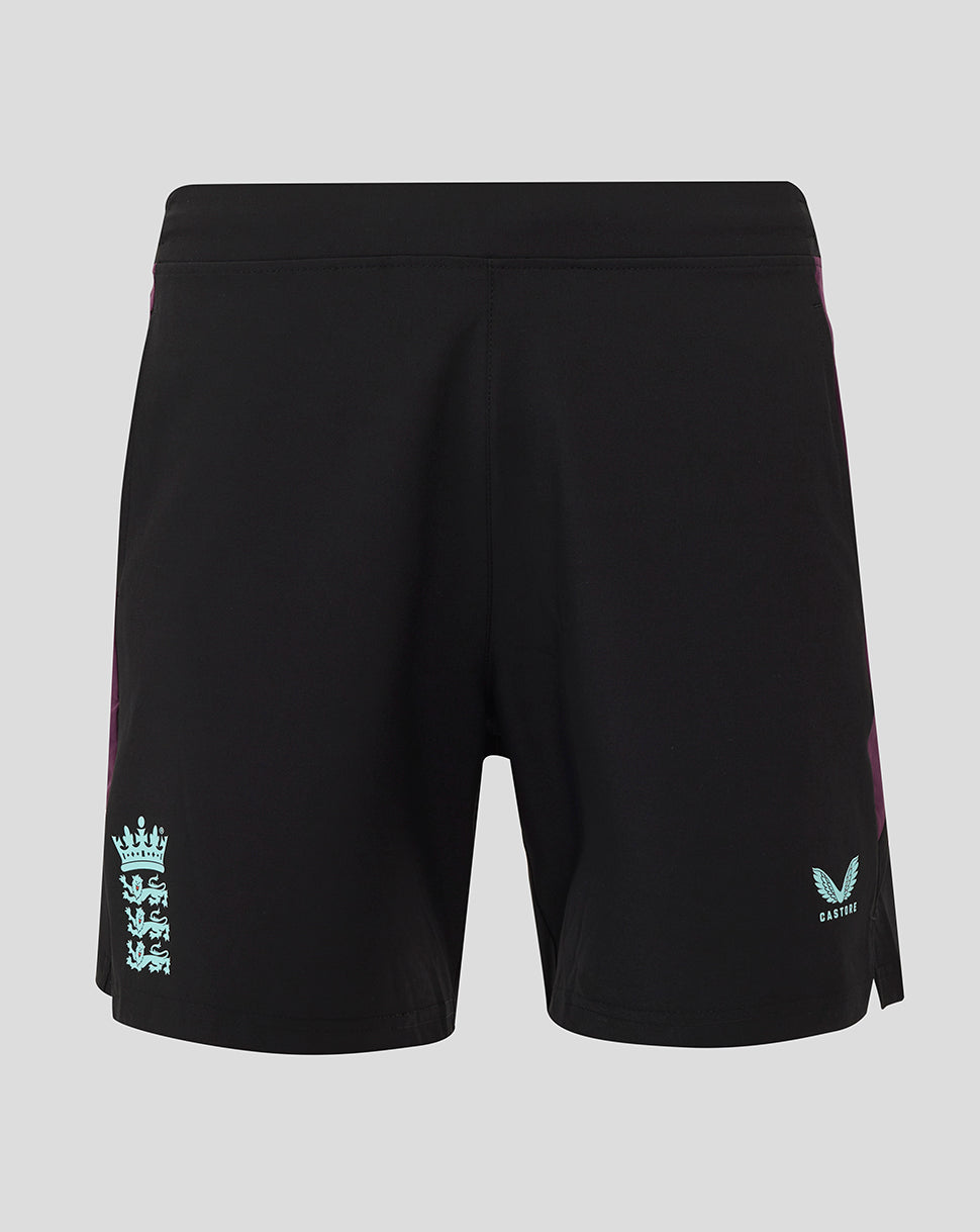 England Cricket Training Men's Shorts 25/26 - Caviar/Blackberry Wine