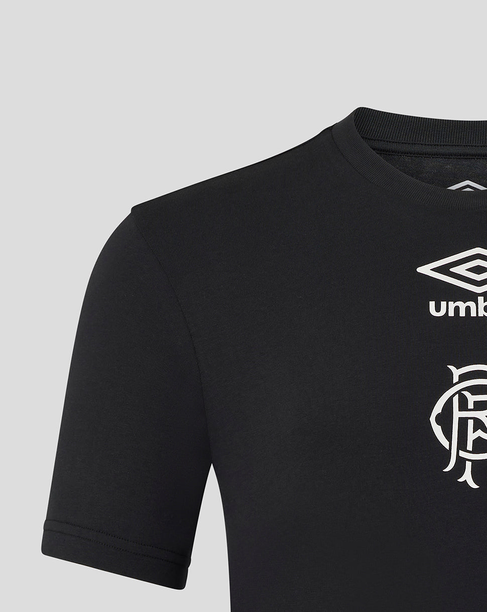Rangers Junior's 25/26 Presentation Logo Tee - Caviar