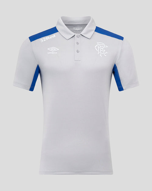 Rangers Men's 25/26 Presentation Polo - Microchip/Blue