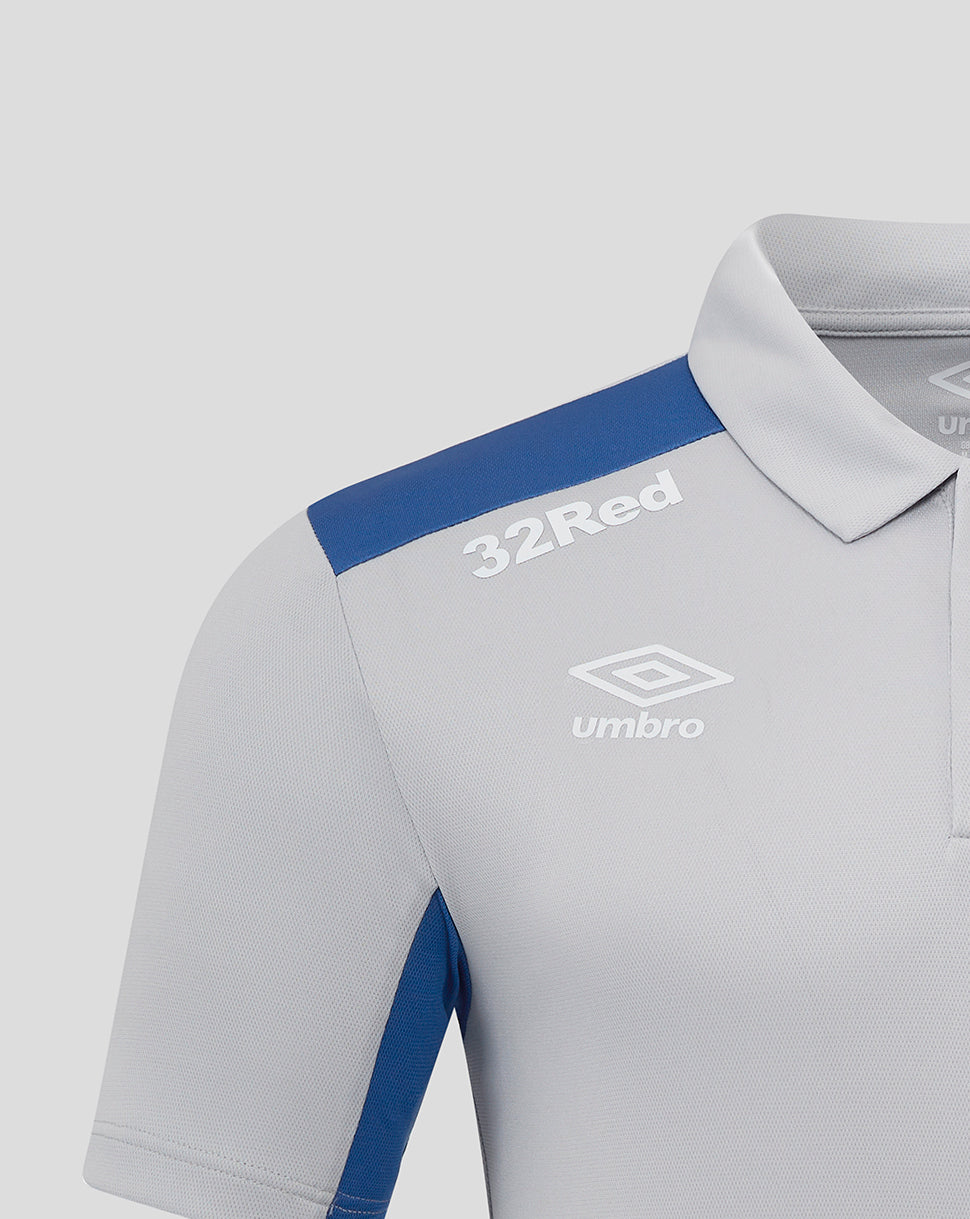 Rangers Men's 25/26 Presentation Polo - Microchip/Blue