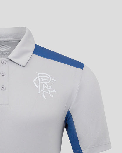 Rangers Men's 25/26 Presentation Polo - Microchip/Blue