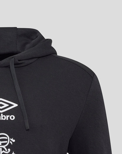 Rangers Men's 25/26 Presentation Logo Hoodie - Caviar