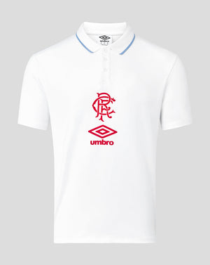 Rangers Men's 25/26 Travel Short Sleeve Polo - White