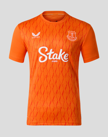Everton FC Men's 25/26 Third Goalkeeper Shirt Sleeve Shirt - Red Orange
