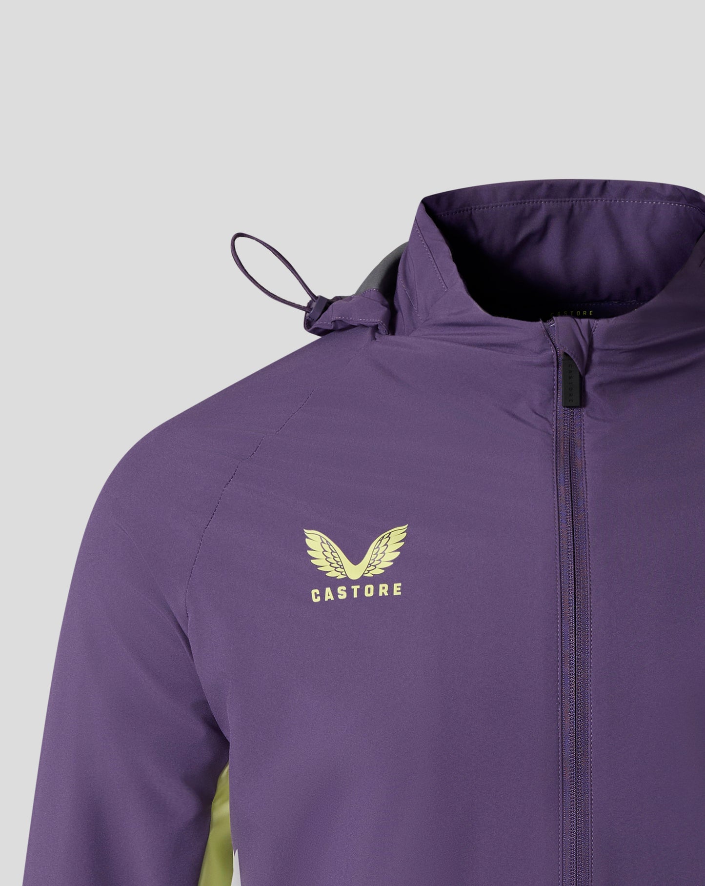 Everton FC Men's 25/26 Performance Packable Hood Shower Jacket - Loganberry