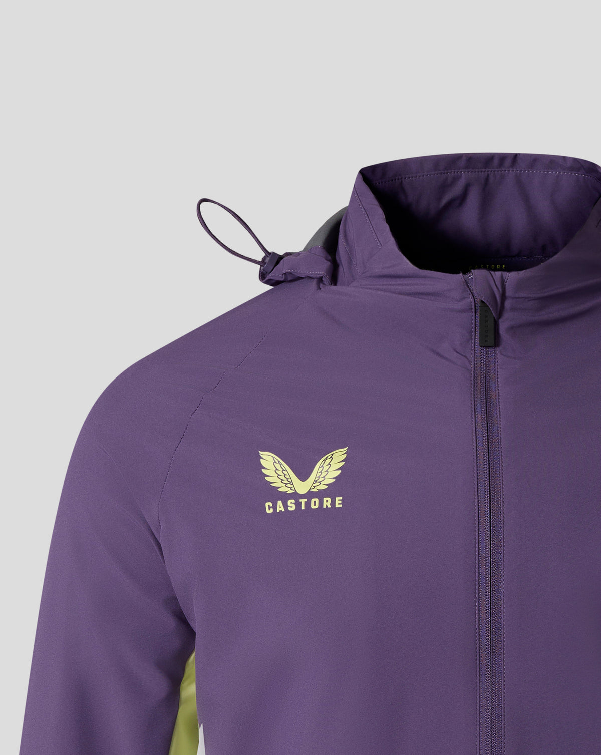 Everton FC Men's 25/26 Performance Packable Hood Shower Jacket - Loganberry - Loganberry