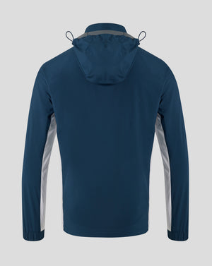 Everton FC Men's 25/26 Performance Packable Hood Shower Jacket - Moonlit Ocean