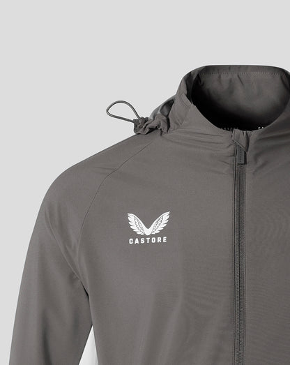 Everton FC Men's 25/26 Performance Packable Hood Shower Jacket - Thunderstorm