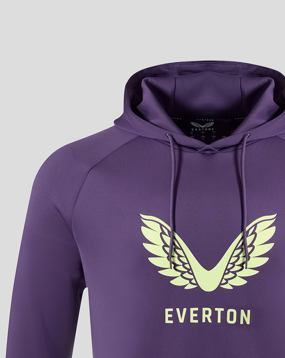Everton FC Men's 25/26 Presentation Scuba Logo Hoodie - Loganberry