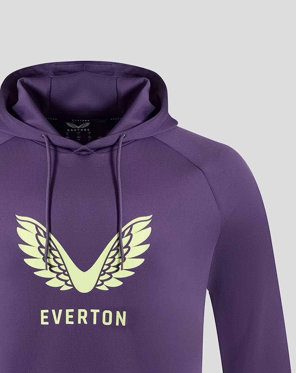 Everton FC Men's 25/26 Presentation Scuba Logo Hoodie - Loganberry