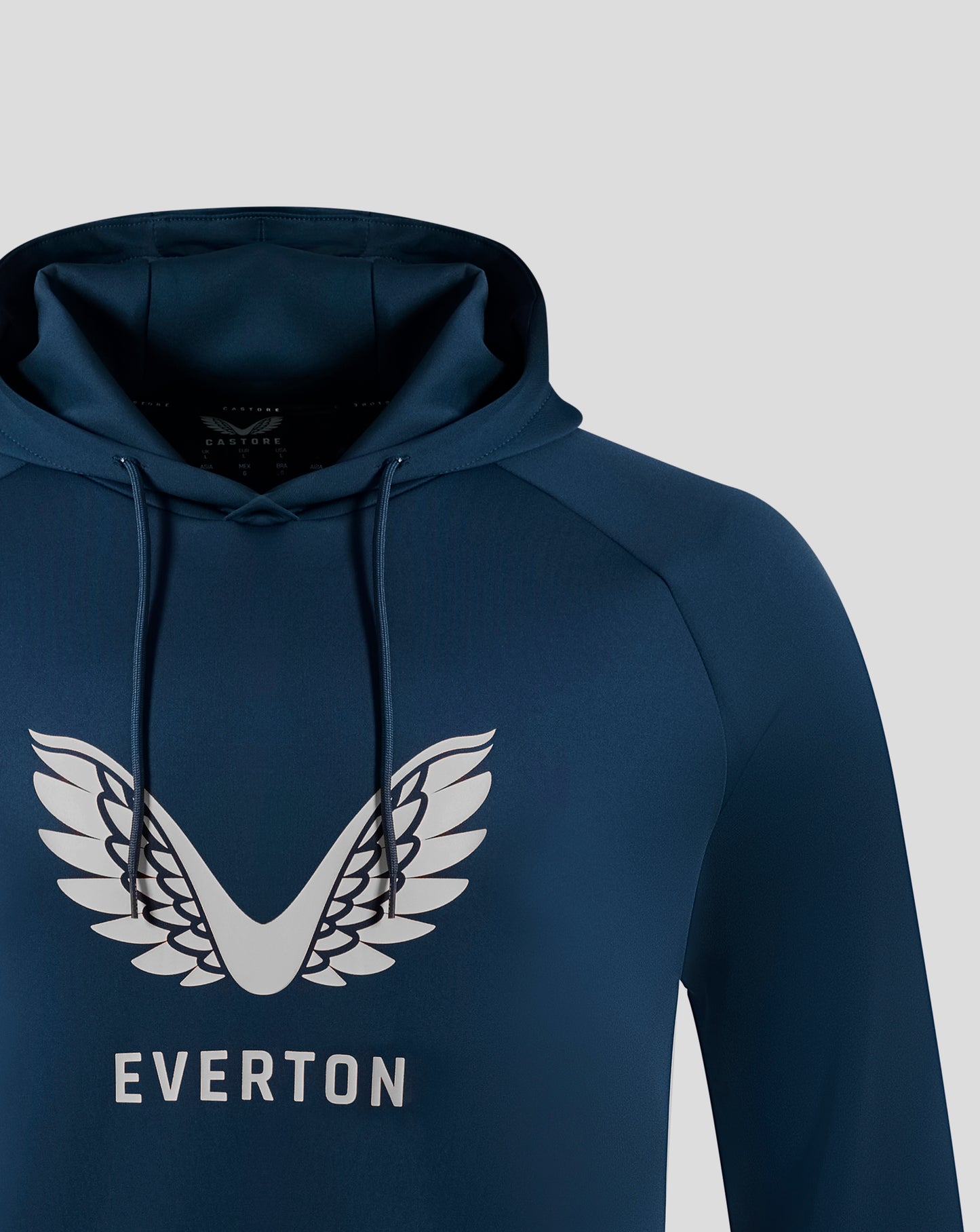 Everton FC Men's 25/26 Presentation Scuba Logo Hoodie - Moonlit Ocean
